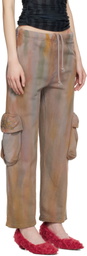 Collina Strada Gray Hand-Dyed Cargo Sweatpants
