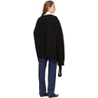 Raf Simons Black Classic Oversized V-Neck Sweater