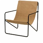 Ferm Living Desert Lounge Chair in Black/Sand