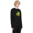 Maison Kitsune Black Neon Fox Sweatshirt