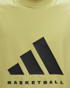 Adidas Basketball Cotton Jersey Tee Yellow - Mens - Shortsleeves
