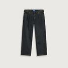Larriet Men's Frederick Pleated Denim Jeans in Dirty Indigo