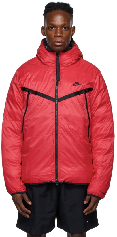 Photo: Nike Red Sportswear Therma-FIT Hooded Jacket