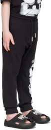 Diesel Kids Black Printed Sweatpants