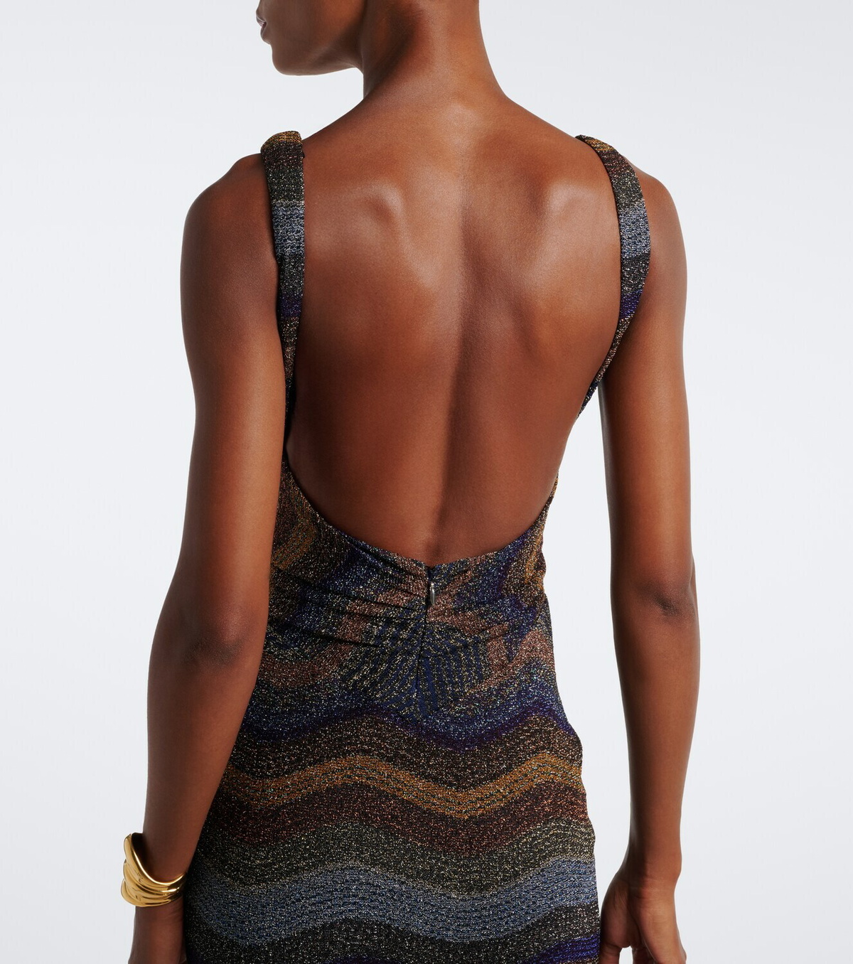 Missoni Wave lamé gown