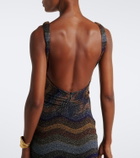 Missoni Wave lamé gown