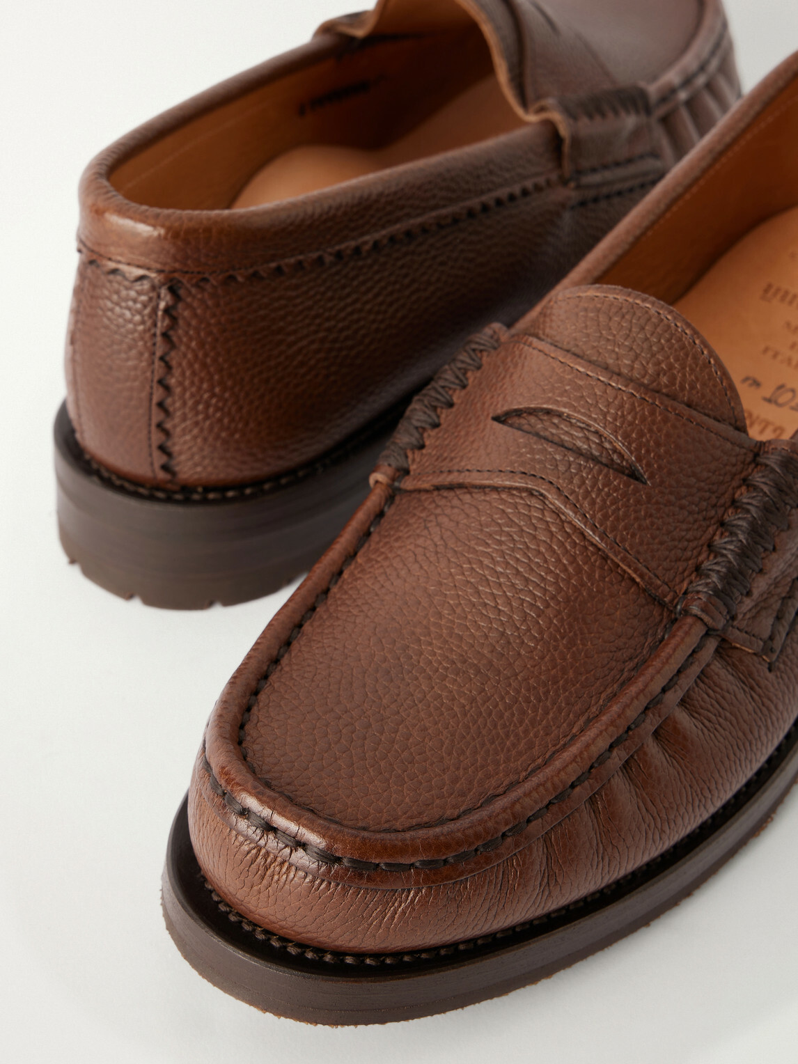 Yuketen - Rob´s Full-Grain Leather Penny Loafers - Brown