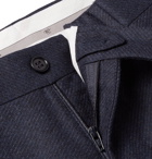 Canali - Navy Slim-Fit Stretch-Wool Trousers - Men - Navy