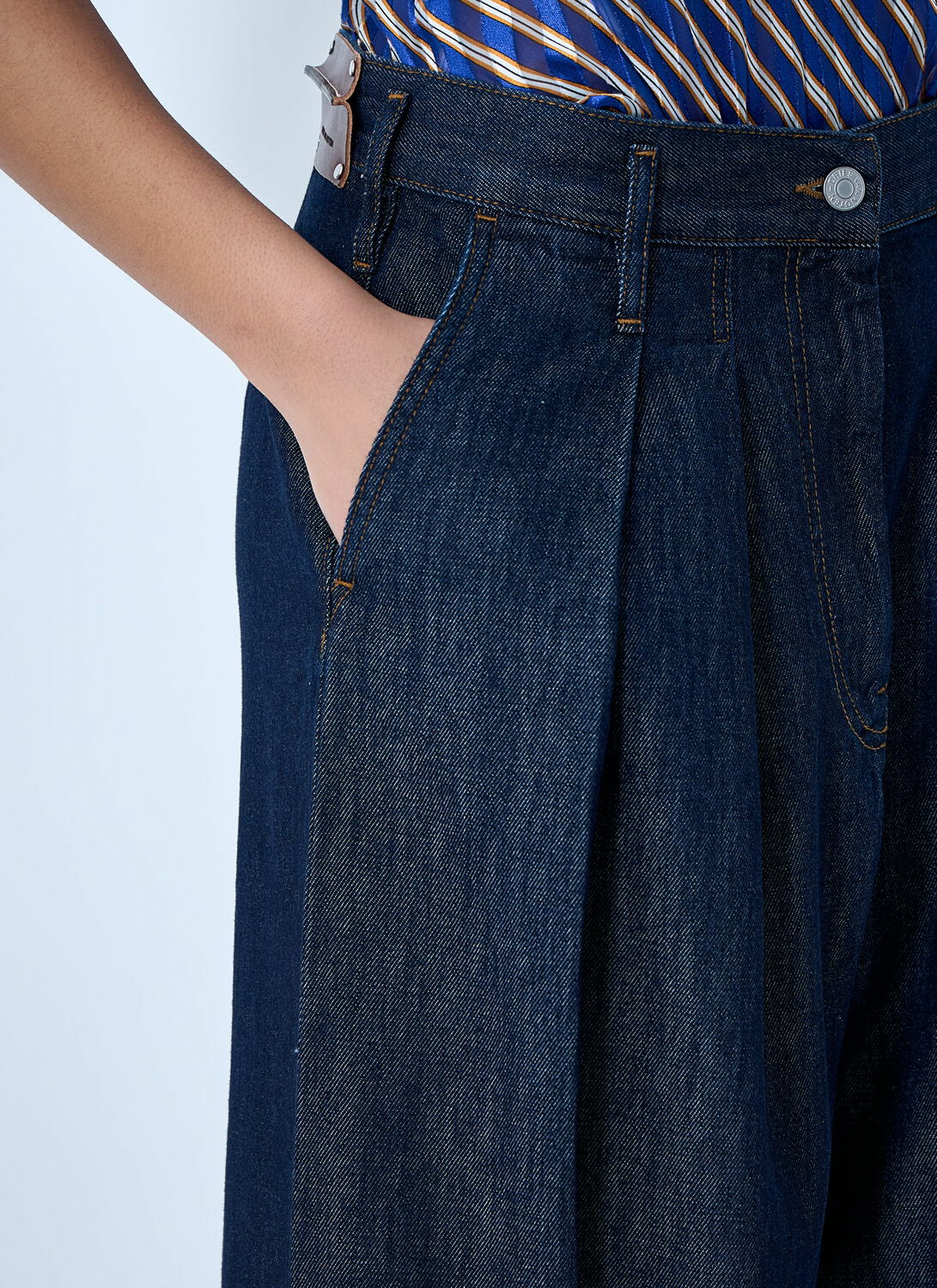 Dries Van Noten Wide-Leg Denim Trousers