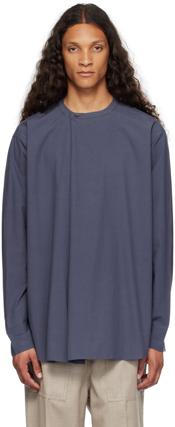 RAINMAKER KYOTO Blue Pleated Shirt RAINMAKER KYOTO