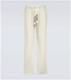 Alanui Akasha cotton-blend straight pants
