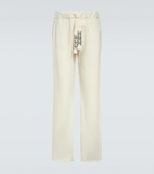 Alanui Akasha cotton-blend straight pants