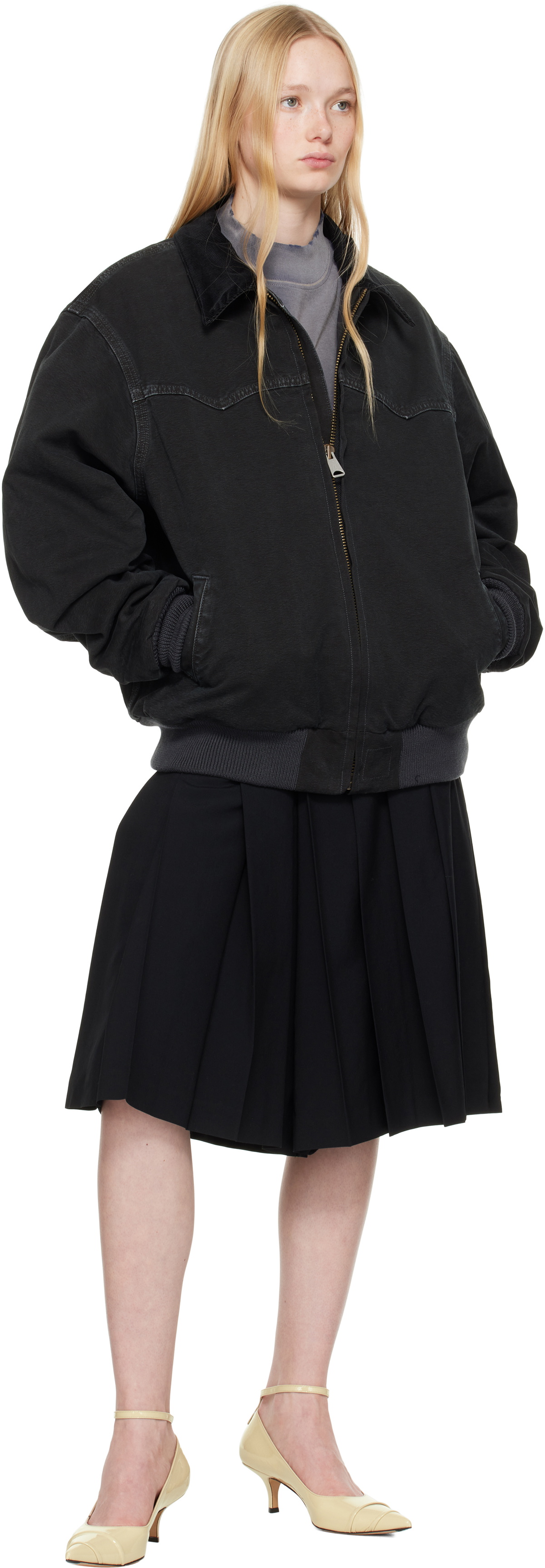 Maison Margiela Black Yoke Caban Jacket Maison Margiela