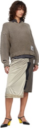 Maison MIHARA YASUHIRO Brown Sun Faded Like Knit Sweater