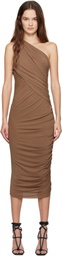Rick Owens Lilies Tan Porterville Amira Midi Dress