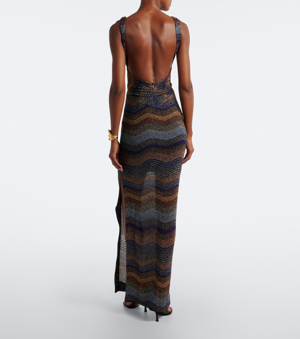 Missoni Wave lamé gown