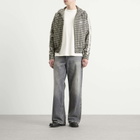 Rhude Men's Gingham Hamptons Track Jacket in White/Black
