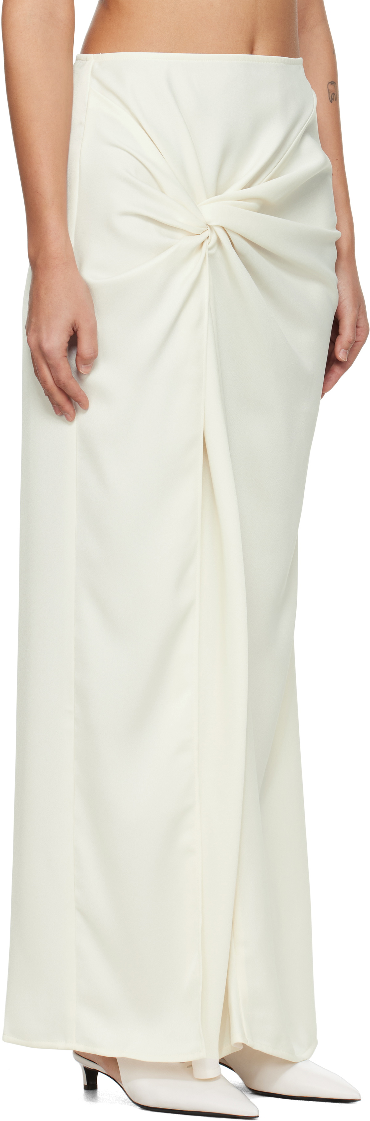 Beaufille Off-White Imogen Maxi Skirt
