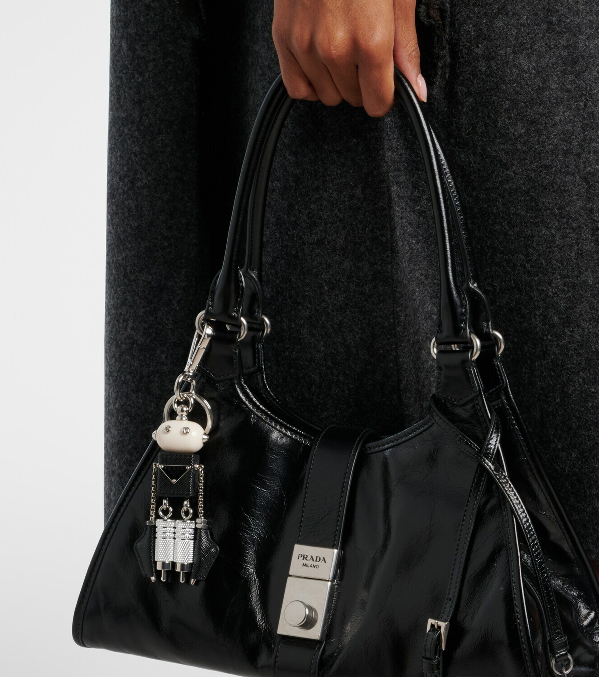 Prada Leather bag charm