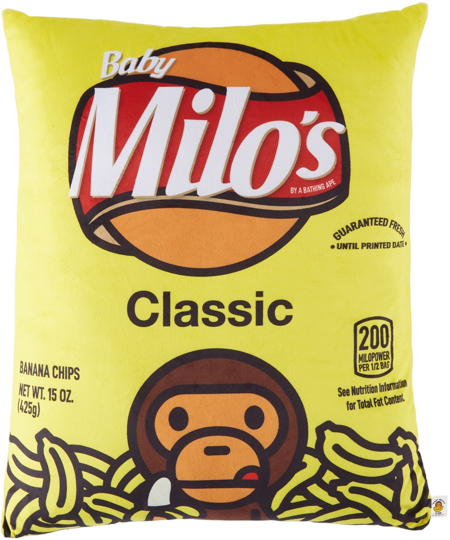 BAPE Yellow 'Classic' Baby Milo Pillow A Bathing Ape