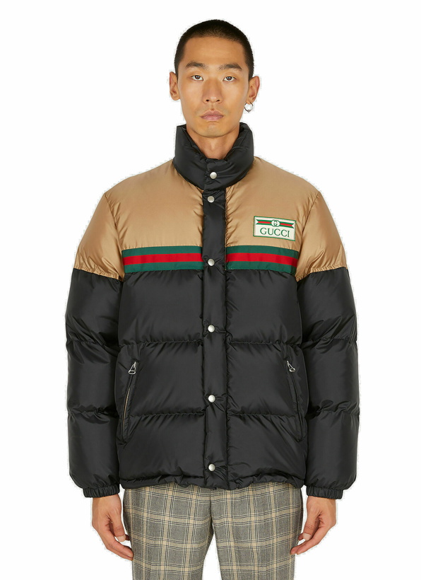 Photo: Logo Patch Down Jacket in Black
