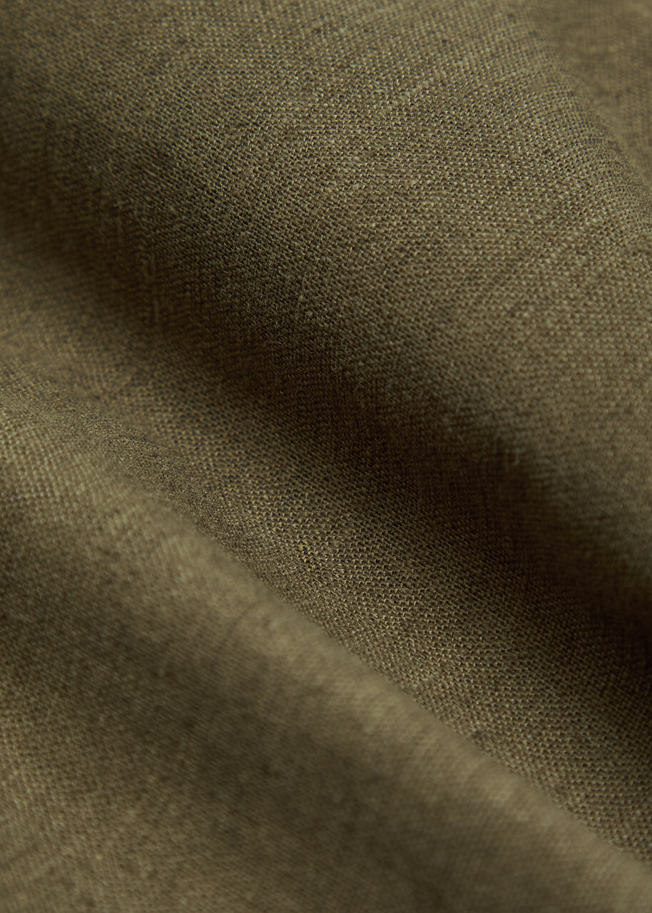 Rhude Parachute Linen-blend Cargo Trousers Olive