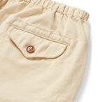 Gucci - Wide-Leg Appliquéd Cotton-Twill Cargo Shorts - Neutrals