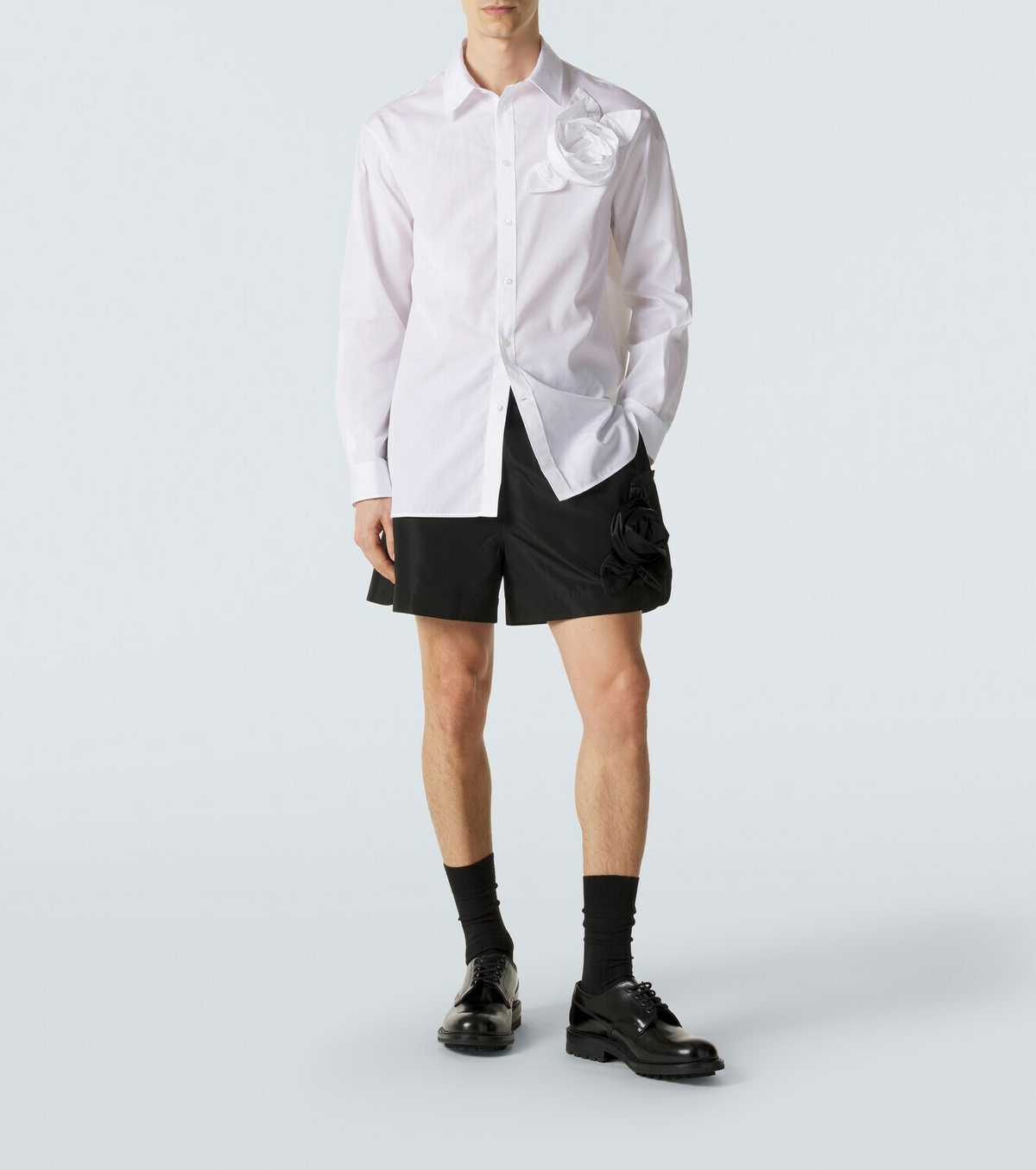 Simone Rocha Floral-appliqué shorts