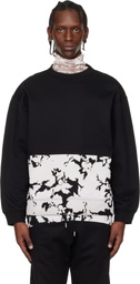 Dries Van Noten Black Printed Sweatshirt