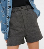 Plan C - Wool and cotton Bermuda shorts