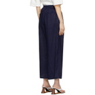 Blue Blue Japan Indigo Linen One-Tuck Trousers