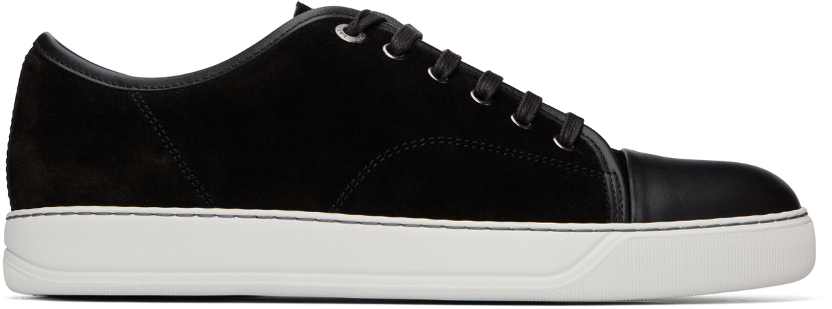 Lanvin Black DBB1 Leather & Suede Sneakers