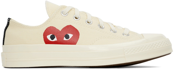 Photo: COMME des GARÇONS PLAY Off-White Converse Edition Chuck 70 Low Top Sneakers