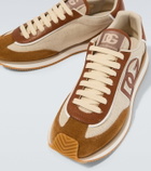 Dolce&Gabbana DG Cushion suede-trimmed sneakers
