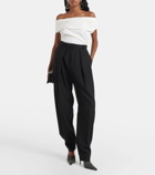 Magda Butrym Off-shoulder silk top