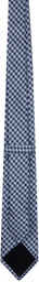 BOSS Blue Houndstooth Tie