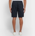 rag & bone - Smith Cotton-Twill Drawstring Shorts - Midnight blue