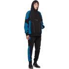 Feng Chen Wang Black and Blue French Terry Hoodie