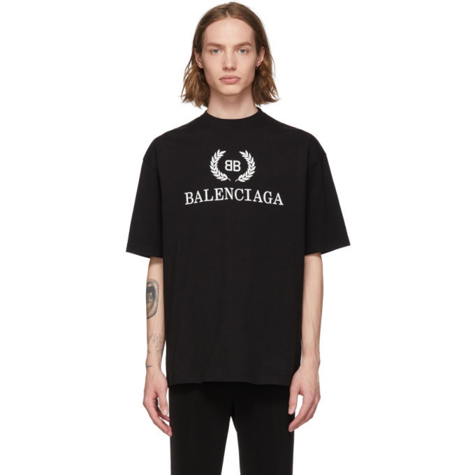 Photo: Balenciaga Black BB T-Shirt
