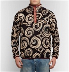 KAPITAL - Printed Fleece Half-Placket Sweatshirt - Men - Black