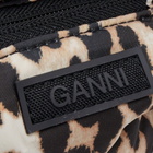 GANNI Women's Recycled Tech Small Duffle Bag in Leopard