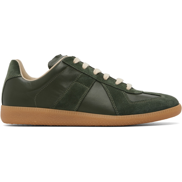 Photo: Maison Margiela Green Replica Sneakers