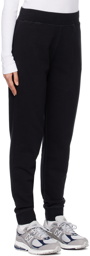 Sunspel Black Relaxed-Fit Lounge Pants