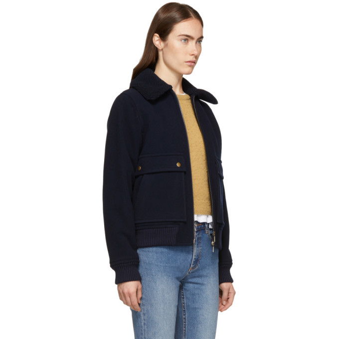 A.P.C. Navy Snowbird Bomber Jacket A.P.C.