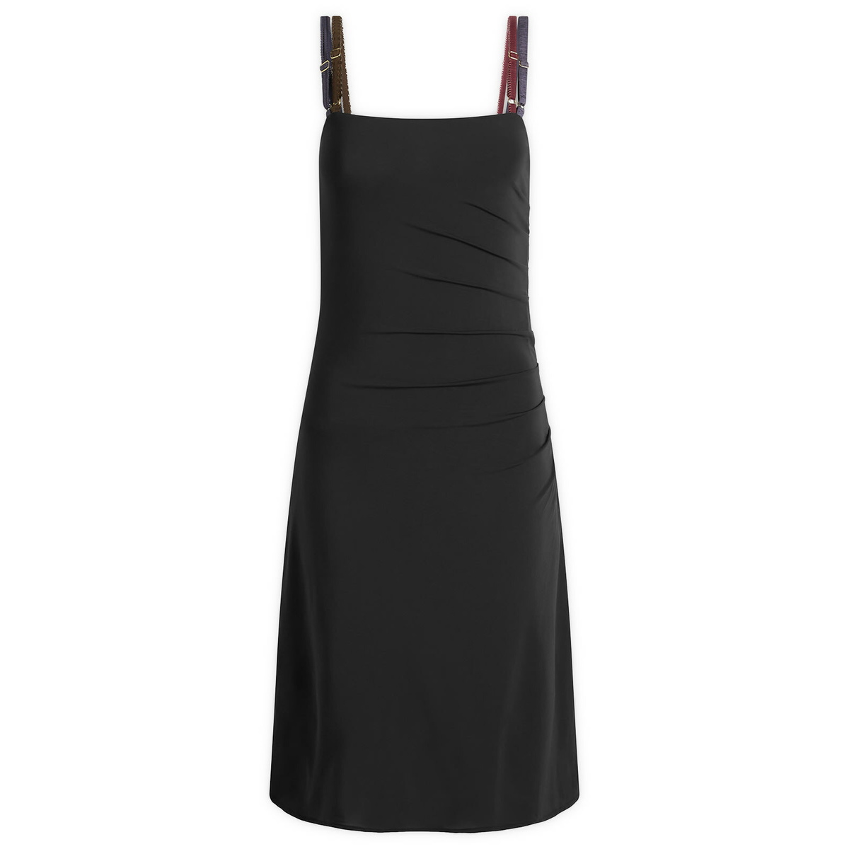 Fruity Booty Women's Jersey Midi Dress in Black