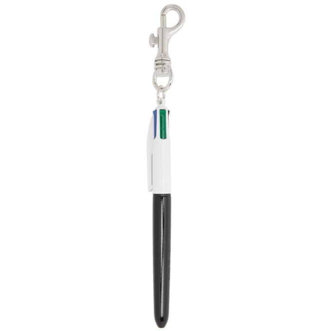 Photo: Dheygere Black and White Bic Edition Pen Charm Keychain