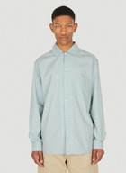 Convertible Collar Shirt in Light Blue