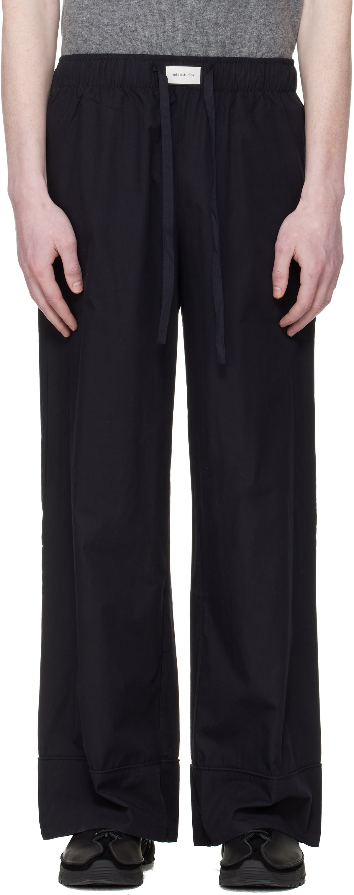 Entire Studios Black Pajama Lounge Pants
