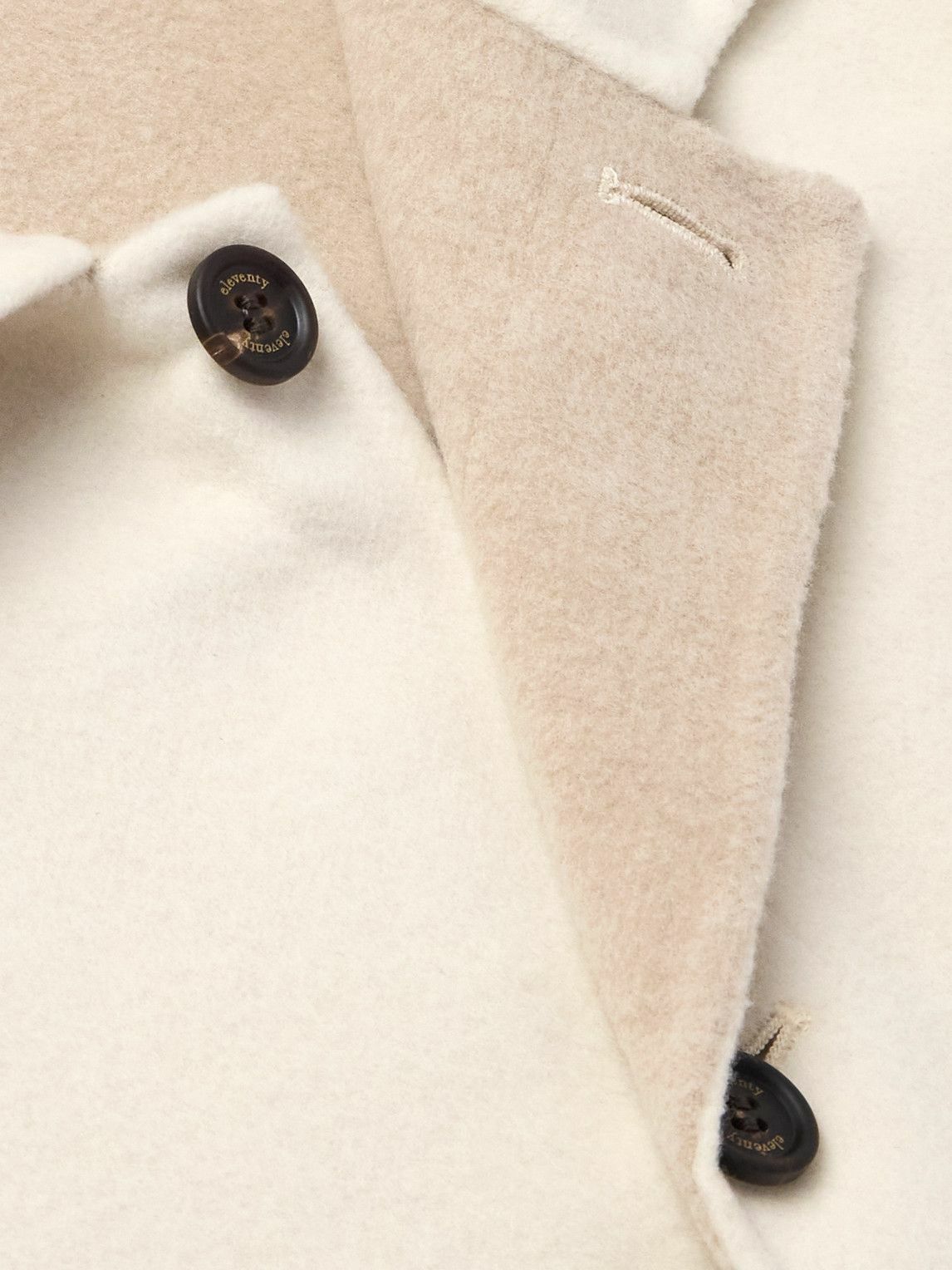 Eleventy - Slim-Fit Wool, Cashmere and Silk-Blend Overshirt - Neutrals