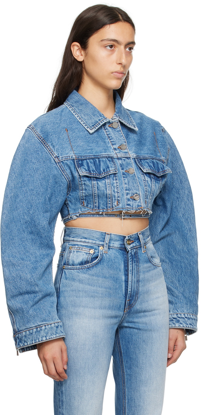 JACQUEMUS LE CHOUCHOU ストレートデニム Jacquemus Blue Le Chouchou 'Le Haut De Nîmes Corto' Denim Jacket